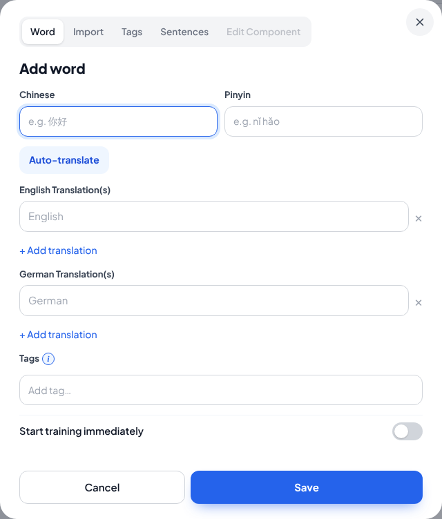 Use DeepL to generate translations